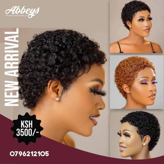 Venus Jerry Curl Short Hair Wig