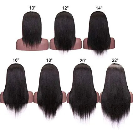 12 Inches Straight Human Hair Wig.