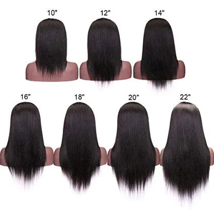 18 Inches Straight Human Hair Wig.